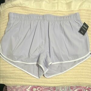 Cotton On Gray and Purple Athletic Shorts Lightweight Elastic Waist
